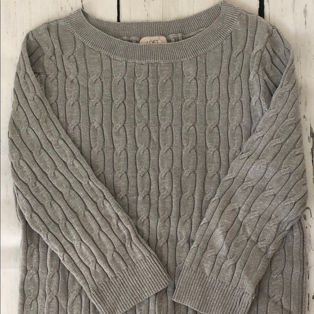 Cable knit sweater